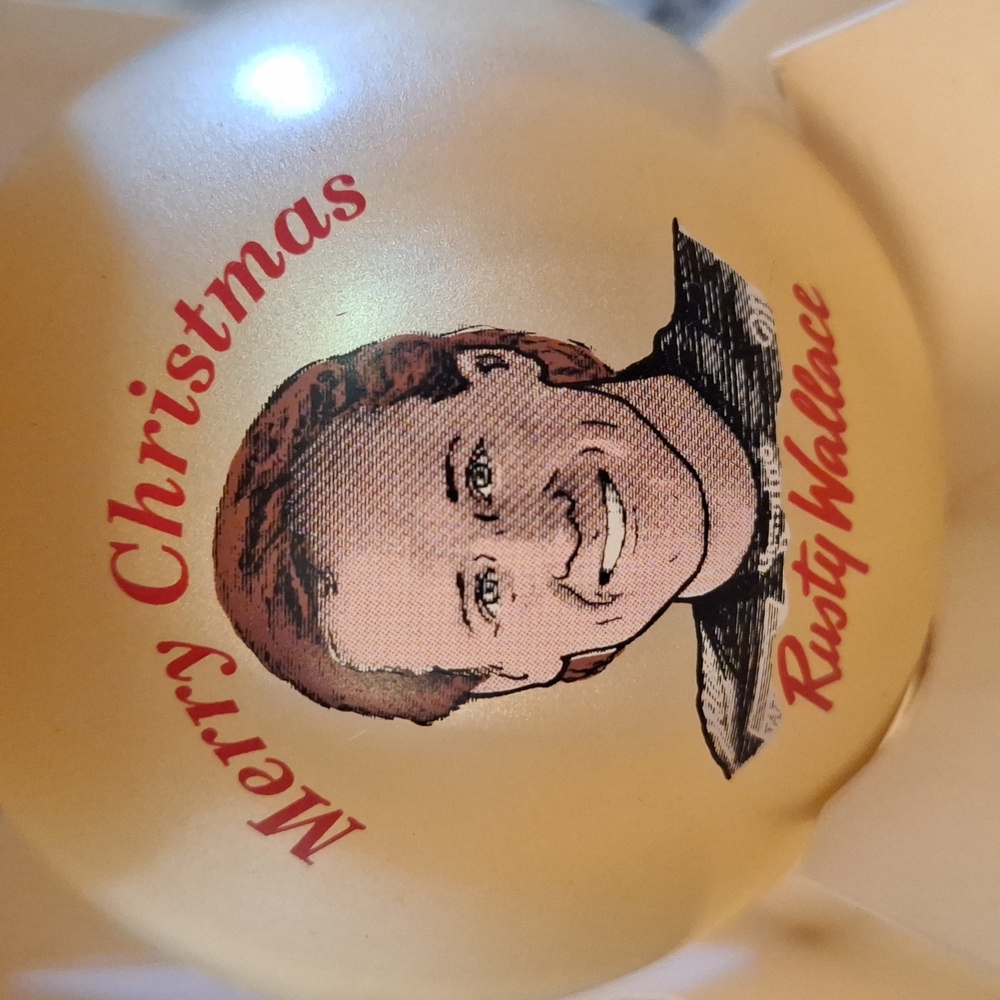๐ Rusty Wallace #2 NASCAR Christmas Ball Ornament. 1993. - Picture 9 of 10